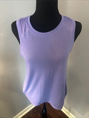 Athletic Women Lavender Sleeveless Tank Top Size Extra Small